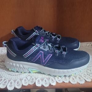 New Balance Navy and Purple Comfort Shoes 410sn6 All Terrain Running Shoes NWOT